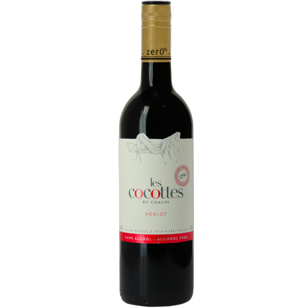 Les Cocottes by Pierre Chavin Merlot 0% Alcool disponible sur le wineshop d’Histoire de Boire